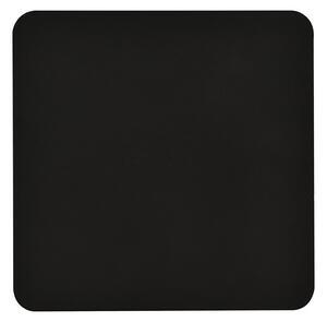 Applique Minimal Quadrata 1 Luce Indiretta Agni In Acciaio Nero