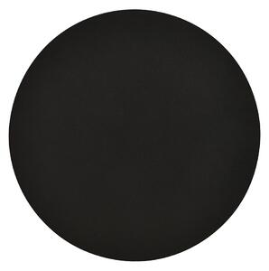 Applique Minimal Tonda 1 Luce Indiretta Agni In Acciaio Nero