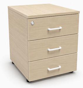 Cassettiera ACTIU PRISMA 41x57x56,5H cm su ruote 3 cassetti con serrat