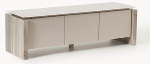 Credenza bassa in marmo e metallo Bruce