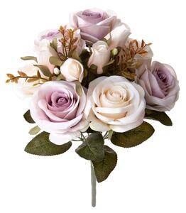 Set 3 Bouquet Artificiali Rose Anticato 39 cm