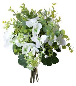 Set 3 Bouquet Artificiali Eucalipto Ortenzie 34 cm