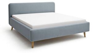 Letto matrimoniale imbottito blu polveroso rete non inclusa 160x200 cm Mattis – Meise Möbel