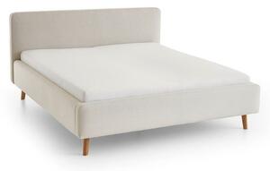 Letto matrimoniale imbottito color crema rete non inclusa 160x200 cm Mattis – Meise Möbel