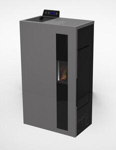 Linea VZ Stufa a Pellet Ventilata Slim 4,9 kW Capacit Serbatoio 9 Kg Volume Riscaldabile 132 m3 colore Antracite - 52069 BRONTE 5
