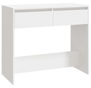 Tavolo Consolle Bianco 89x41x76,5 cm in Acciaio