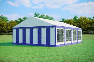 Tenda per feste 6x8 metri, PVC Standard PLUS, 500 g/m² - Blu e bianca + OMAGGIO