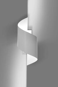 Applique Moderna 1 Luce Ubbe A Fascia In Acciaio Bianco