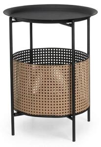 Tavolino da Caffè Moderno Metallo Nero Design Soggiorno Salotto 40x40x51cm