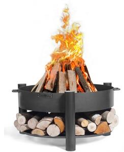 Barbecue Artigianale Con Braciere In Ferro E Doppia Griglia Su Treppiede Montana 80 cm Cook King - Cook King
