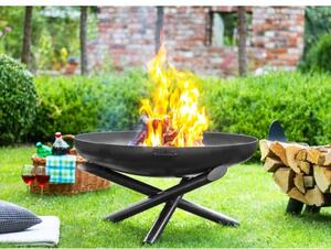 Barbecue Artigianale Con Braciere In Ferro E Griglia Sospesa Su Treppiede Indiana 80 Cm Cook King - Cook King