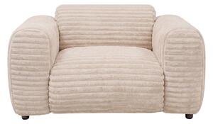 Poltrona in velluto a coste larghe beige - POGNI di Maison Céphy