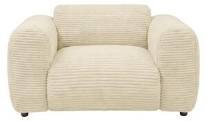 Poltrona in velluto a coste beige - POGNI di Maison Céphy