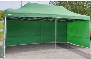 Tenda party a forma di tettoia, 4x8 metri, alluminio, , 450 g/m² - 4 pareti laterali complete, colore blu
