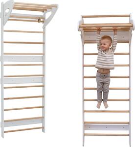 Scala Da Ginnastica Light Xl - Legno Bianco