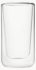 Set di 2 bicchieri da latte macchiato a doppia parete Nero