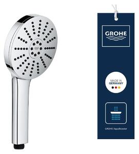 GROHE Vitalio Joy+ 120, soffione doccia a risparmio idrico con funzione Boost per una maggiore intensità del getto, 6 litri al minuto (doccetta manuale con 3 tipi di getto, inclusa la tecnologia AquaBooster, attacco universale), cromato, 1348630000
