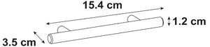 Maniglia INSPIRE nickel satinato spazzolato interasse 9,6cm
