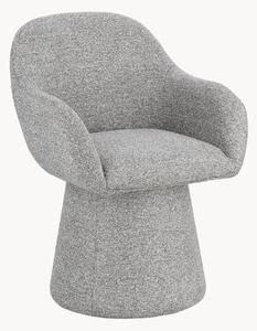 Poltrona girevole in bouclé Antara