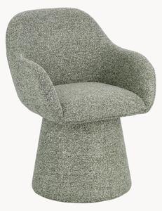 Poltrona girevole in bouclé Antara