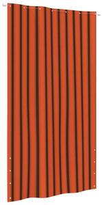 Paravento Balcone Arancione e Marrone 140x240 cm Tessuto Oxford