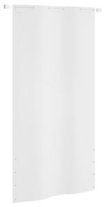 Paravento per Balcone Bianco 120x240 cm in Tessuto Oxford