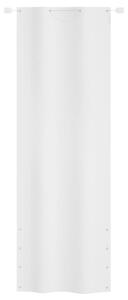 Paravento per Balcone Bianco 80x240 cm in Tessuto Oxford