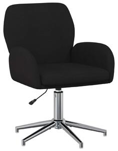 Sedia girevole vidaXL, 54 x 58 x 90 cm, nera, rivestita in tessuto