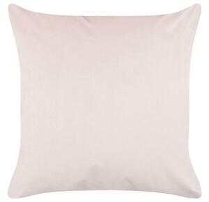 Set di 2 cuscini decorativi velluto blu rosa 45 x 45 cm stampa foglia accessori decoro glamour Beliani