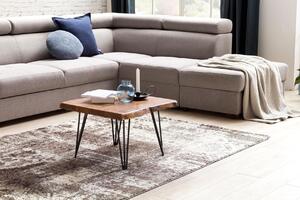 Tavolino di design MAHILO tavolo in legno massiccio bordo albero 56 x 38
