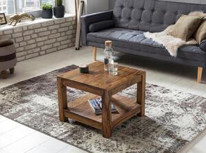 Wohnling tavolino in legno massiccio di sheesham 60 x 60 x 45 cm; WL1.570