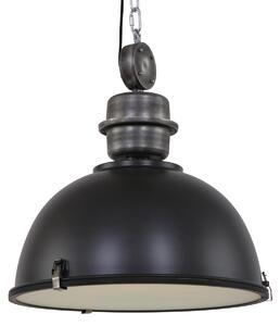 Lampada a sospensione - nero - Bikkel - vetro metallo - Ø 52cm - E27 - 7834ZW - Steinhauer