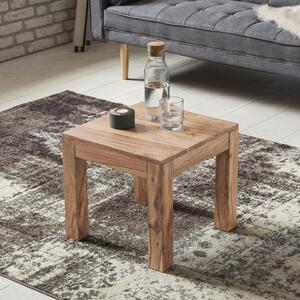 FineBuy Tavolino in legno massiccio 45x40x45 cm Tavolino in stile country | Tavolino da salotto Elegante Piccolo | Tavolino da salotto design