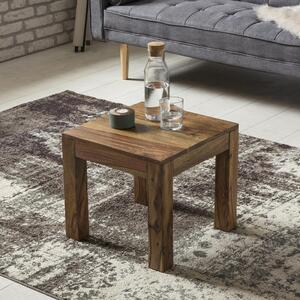 FineBuy Tavolino in legno massiccio 45x40x45 cm Tavolino in stile country | Tavolino da salotto Elegante Piccolo | Tavolino da salotto design