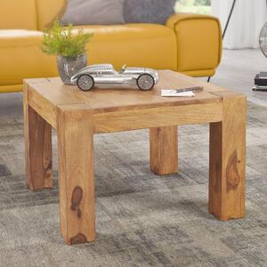 FineBuy Tavolino in legno massiccio 60x40x60 cm Tavolino in stile country | Tavolino da salotto Elegante Piccolo | Tavolino da salotto design