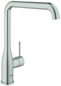 Miscelatore monocomando per lavello ESSENCE bocca alta supersteel