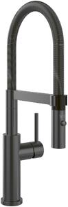 Villeroy & Boch Steel Expert 2.0 - Miscelatore per lavello con braccio flessibile e doccia, antracite 92800005