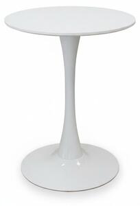Tavolo Tondo Moderno Diametro 60 cm Altezza 73 cm Mobile Cucina Salotto.Colore:bianco