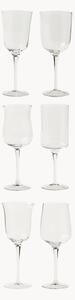 Set di 6 bicchieri da vino in vetro soffiato Diseguale