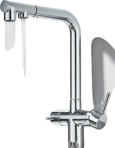 Rubinetto da cucina Cleaner, ugello estraibile, doppio comando, cromo A