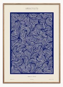 Poster incorniciato in legno di quercia Amalie