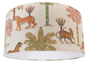 Paralume in tessuto multicolore con stampa animalier 50/50/25