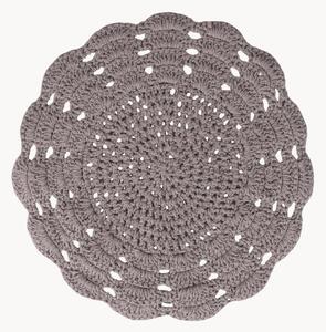 Tovaglietta americana rotonda in cotone Crochet