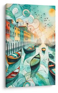 Quadro su tela – Venezia romantica al tramonto