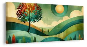 Quadro su tela – Paesaggio in tonalità naturali