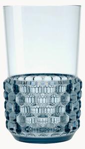 Set di 4 bicchieri acqua con motivo strutturato Jellies