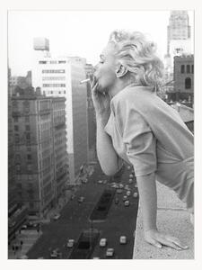 Stampa digitale incorniciata Marilyn At The Ambassador Hotel New York