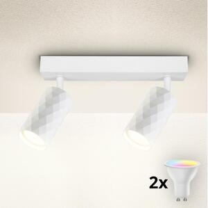 Brilagi - Faretto a LED RGBW dimmerabile SELE DIAMANT 2xGU10/4,8W/230V bianco