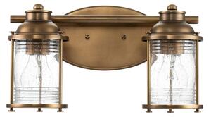 Quintiesse QN-ASHLANDBAY2-NBR-BATH - Lampada da parete per bagno ASHLAND BAY 2xE27/60W/230V IP44