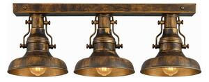 Brilagi - Lampada da soffitto PYRONIC 3xE27/40W/230V bronzo/patina